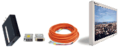 LCD displays and fiber optics